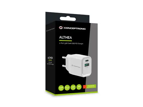 ALTHEA19W33 cargador de dispositivo móvil Universal Blanco Corriente alterna Carga rápida Interior - Imagen 5