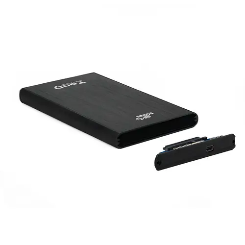 TQE-2522B caja para disco duro externo Caja de disco duro (HDD) Negro 2.5" - Imagen 3