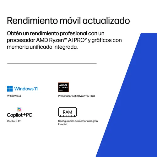DQ0D0ET ordenador portatil Copilot+ PC 40,6 cm (16") WUXGA 32 GB DDR5-SDRAM 1 TB SSD Wi-Fi 7 (802.11be) Windows 11 Pro AI Workstation, AI PC Plata - Imagen 7