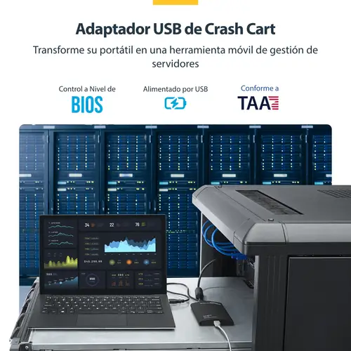 Adaptador Crash Cart USB KVM para Ordenador Portátil - Imagen 16