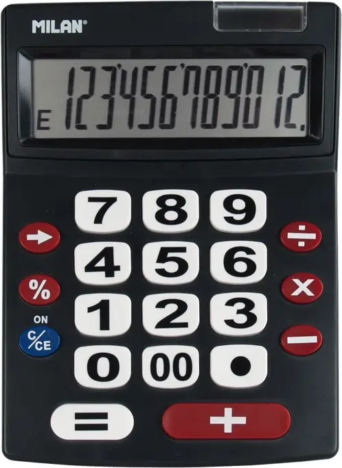151712BL calculadora Escritorio Calculadora básica Negro, Rojo, Blanco