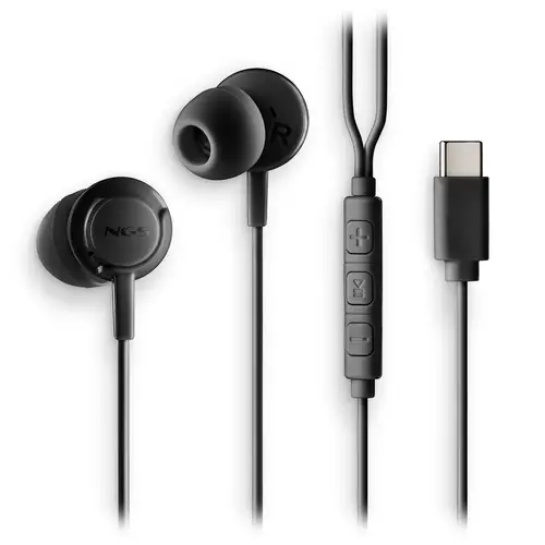 CROSS STEP Auriculares Alámbrico Dentro de oído Llamadas/Música USB Tipo C Negro - Imagen 3