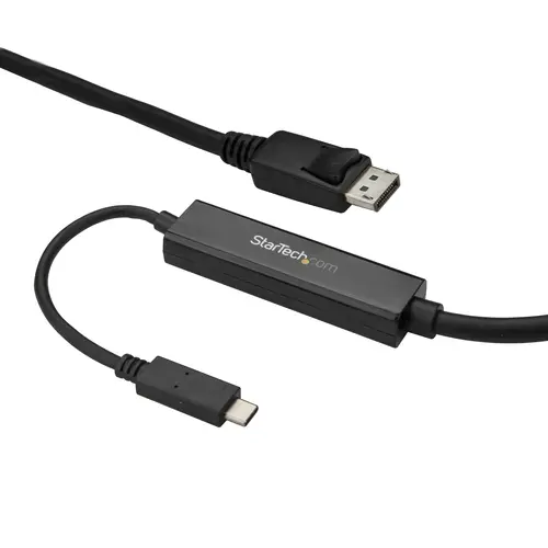 Cable 3m USB C a DisplayPort 1.2 de 4K a 60Hz - Adaptador Convertidor USB Tipo C a DisplayPort - HBR2 - Conversor USBC con Modo Alt - Compatible con Thunderbolt 3 - Negro - Imagen 1
