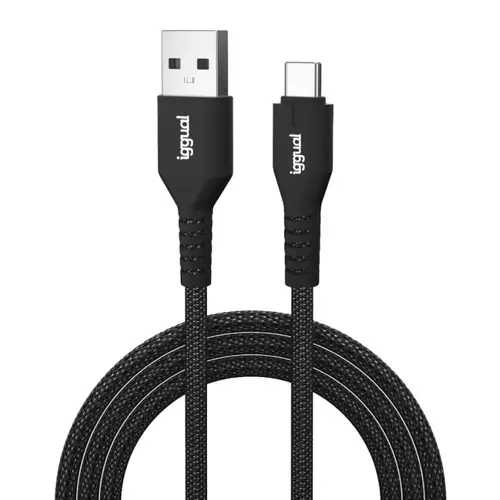Cable USB-A a tipo C 3A 100 cm trenzado - Imagen 1