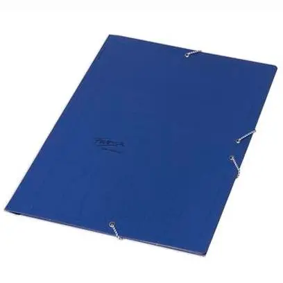 FABRISA CARPETA DE GOMAS AZUL BASICA SIN  SOLAPAS FOLIO - Pack de 5 unidades