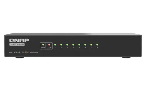 QSW-1108-8T-R2 switch No administrado 2.5G Ethernet (100/1000/2500) Escritorio Negro - Imagen 4