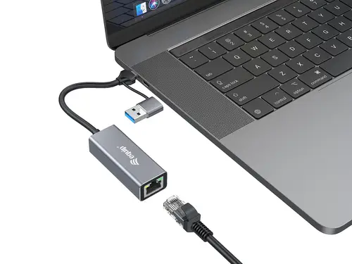Adaptador de USB-C a 2,5 Gigabit Ethernet de red (USB-C+A) - Imagen 3