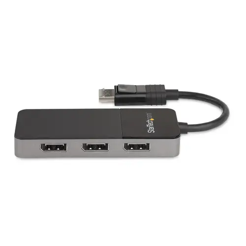 Hub MST de 3 Puertos DisplayPort 1.4 - Divisor Splitter DP para 3 Monitores - Adaptador DisplayPort a 3x DisplayPort de 4K - Alimentado por USB - Windows Solamente - Imagen 3