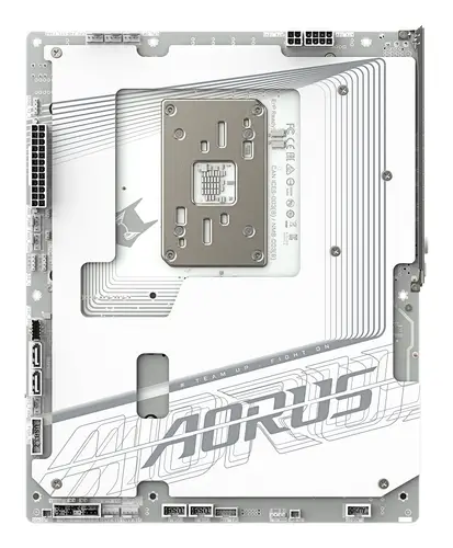 X870 AORUS STEALTH ICE Placa Base  Compatible con procesadores AMD Ryzen 9000, VRM digital de 16+2+2 fases, hasta 8200 MHz DDR5 (OC), 2 x PCIe 5.0 + 2 x PCIe 4.0, Wi-Fi 7, LAN 5 GbE, USB 4 - Imagen 3