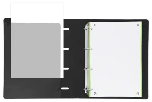 400119071 carpeta de cartón A4+ Negro