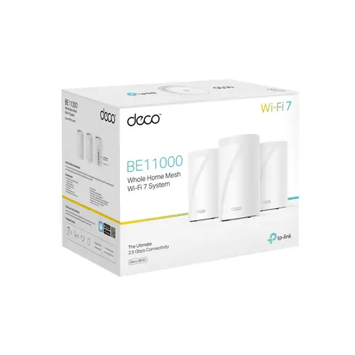 Deco BE65 Tribanda (2.4 GHz / 5 GHz / 6 GHz) Wi-Fi 7 (802.11be) Blanco 4 Interno - Imagen 4