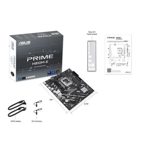 PB ASUS PRIME H810M-E-CSM SKT lga1851 MicroATX 2xDDR5 DISPLAYPORT HDMI LAN USB 5gbps - Imagen 5