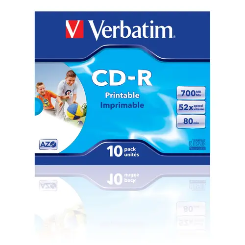 CD-R AZO Wide Inkjet Printable 700 MB 52x 10 pieza(s) - Imagen 2