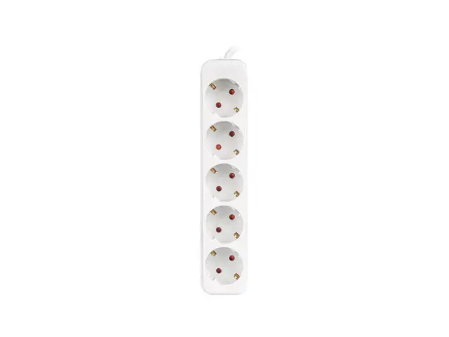PS0-05F-0300-W base múltiple 3 m 5 salidas AC Interior Blanco