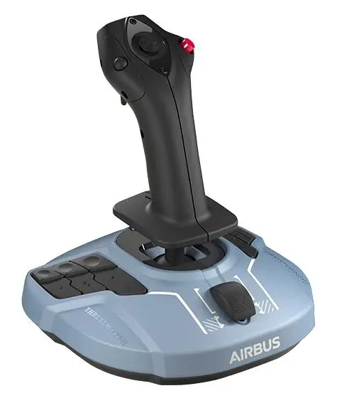 TCA Sidestick Airbus edition Negro, Azul USB Palanca de mando PC