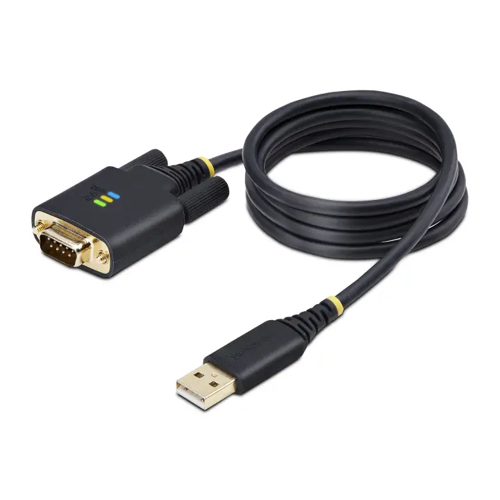Cable Adaptador USB a Serie de 1m - Serial - Retención COM - FTDI - Adaptador USB-A a DB9 RS232 - con Tornillos DB9 Intercambiables - Windows/macOS/Linux - Imagen 10