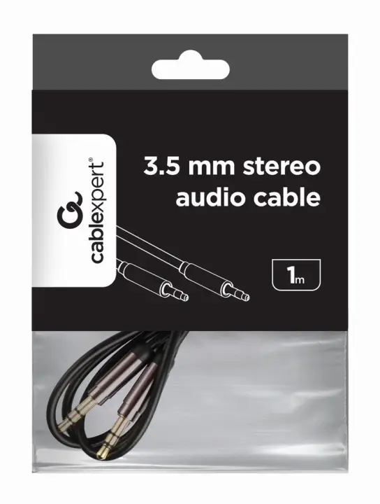 CCAP-444-1M cable de audio 3,5mm Negro