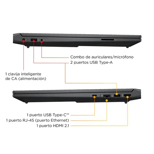 15-fb3712ns Copilot+ PC AMD Ryzen 7 8845HS Portátil 39,6 cm (15.6") Full HD 16 GB DDR4-SDRAM 1 TB SSD NVIDIA GeForce RTX 4050 Wi-Fi 6 (802.11ax) FreeDOS AI PC Negro - Imagen 5