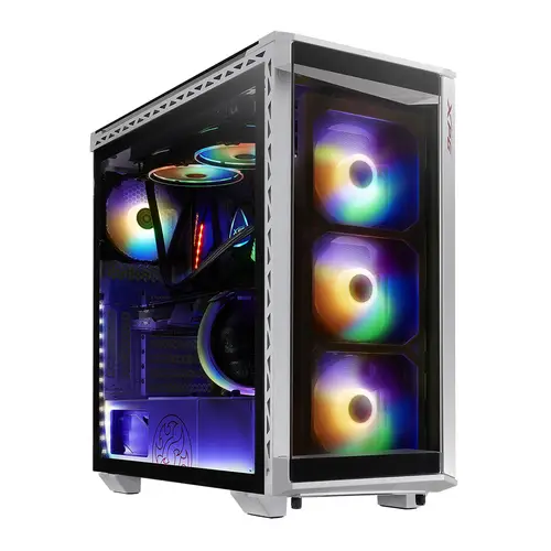 BATTLECRUISER Midi Tower Negro, Blanco - Imagen 1