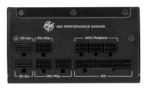 MPG A850GS PCIE5 unidad de fuente de alimentación 850 W 24-pin ATX ATX Negro - Imagen 2