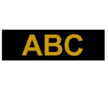 Gloss Laminated Labelling Tape - 24mm, Gold/Black cinta para impresora de etiquetas TZ