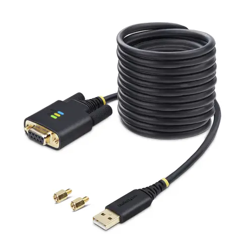 1P10FFCN-USB-SERIAL cable de serie Negro 3 m USB tipo A DB-9 - Imagen 9