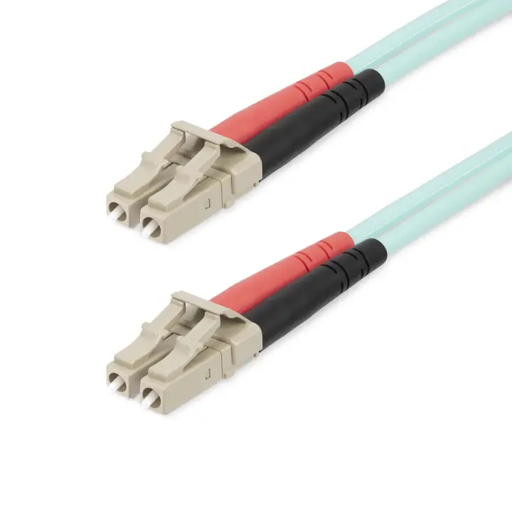 Cable 20m de Fibra Óptica Multimodo Dúplex LC/UPC a LC/UPC OM4 - LSZH - 50/125µm - LOMMF/VCSEL - para Redes de 100G - Low Insertion Loss - LSZH