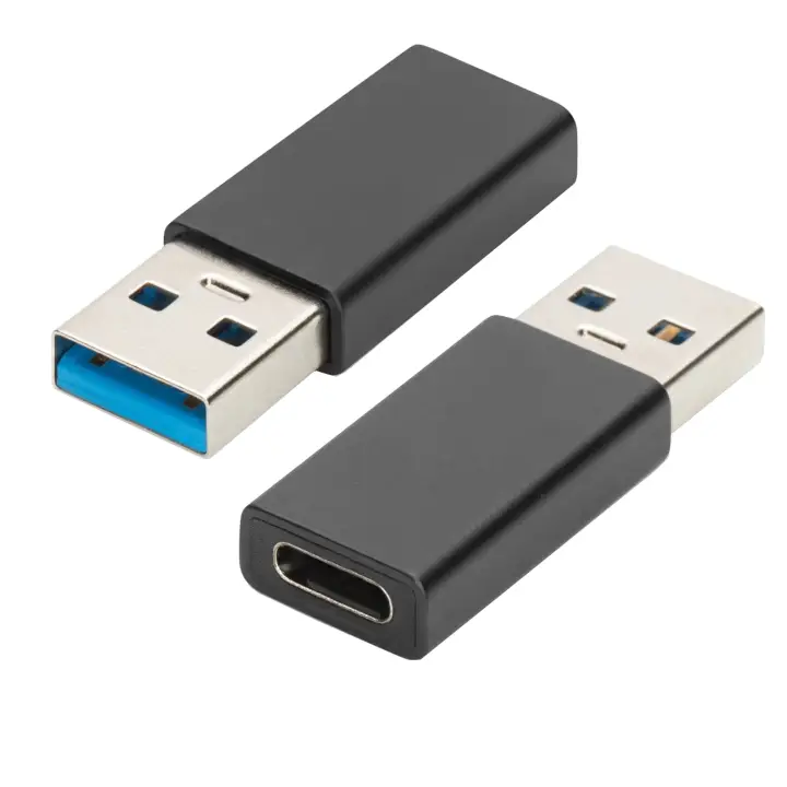 EW9650 cable gender changer USB Type-A USB Tipo C Negro