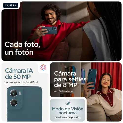 moto g06 17,5 cm (6.88") SIM doble Android 15 4G USB Tipo C 8 GB 256 GB 5200 mAh Azul - Imagen 13