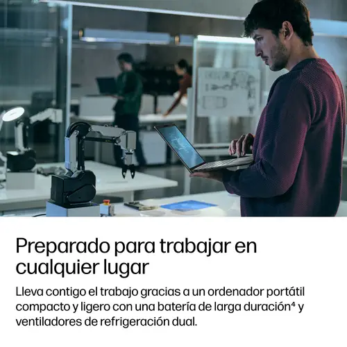 DQ0D0ET ordenador portatil Copilot+ PC 40,6 cm (16") WUXGA 32 GB DDR5-SDRAM 1 TB SSD Wi-Fi 7 (802.11be) Windows 11 Pro AI Workstation, AI PC Plata - Imagen 5