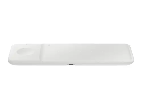 Wireless Charger Trio Auriculares, Smartphone, Reloj inteligente Blanco USB Cargador inalámbrico Carga rápida Interior - Imagen 5