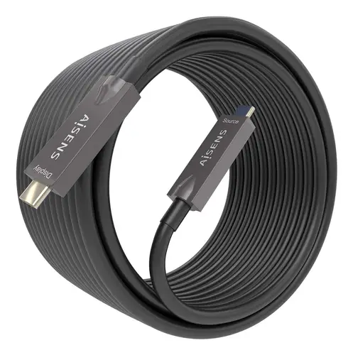 Cable USB 3.1 Gen2 10Gbps AOC 4K@60Hz 3A 60W E-Marker, tipo USB-C/M-USB-C/M, Negro, 10m - Imagen 2