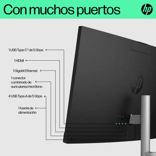 24-cr0093ns Intel® Core i3 i3-1315U 60,5 cm (23.8") 1920 x 1080 Pixeles Pantalla táctil PC todo en uno 16 GB DDR4-SDRAM 512 GB SSD Windows 11 Home Wi-Fi 6 (802.11ax) Negro - Imagen 5