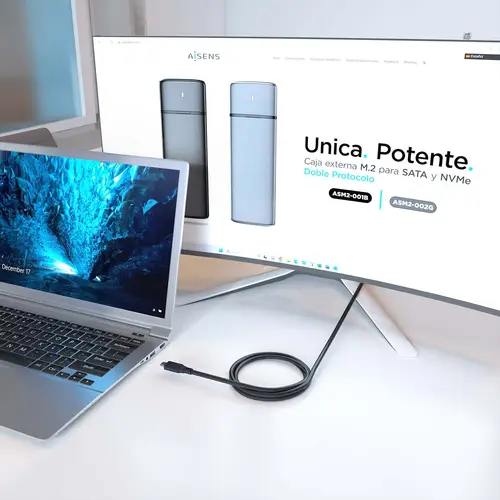 Cable USB 3.2 Gen2x2 20Gbps 8K@30Hz 5A 100W E-Marker, Tipo USB-C/M-USB-C/M, Negro, 3.0m - Imagen 4