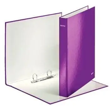 LEITZ CARPETA WOW ANILLAS MIXTAS 2X25 MM A4+ CARTÓN FORRADO PLASTIFICADO PÚRPURA