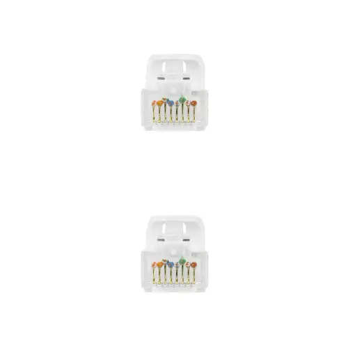 Cable de red latiguillo RJ45 LSZH Cat.6A UTP AWG24, Blanco, 2.0m - Imagen 3