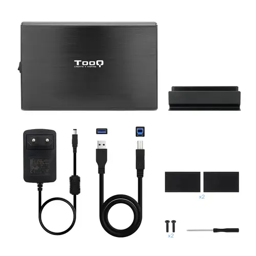 TQE-3531B caja para disco duro externo Caja de disco duro (HDD) Negro 3.5" - Imagen 6