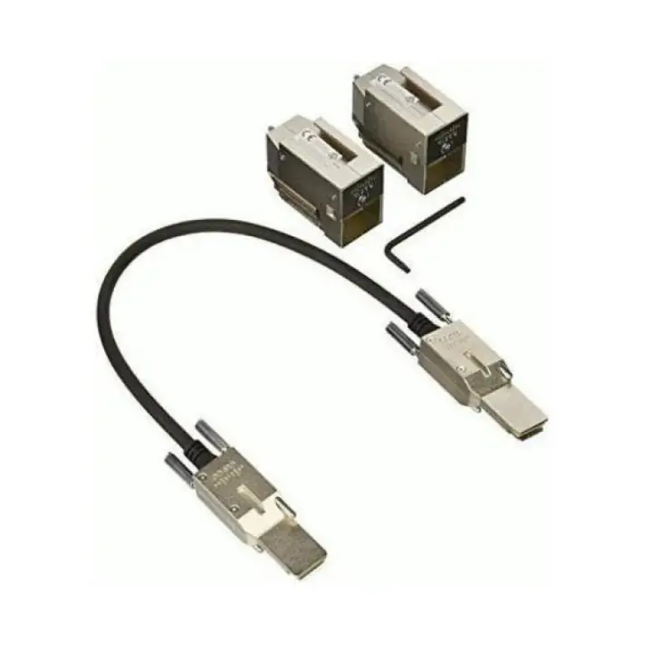 C9200L-STACK-KIT= Cable de fibra óptica e InfiniBand 0,48 m Negro, Gris