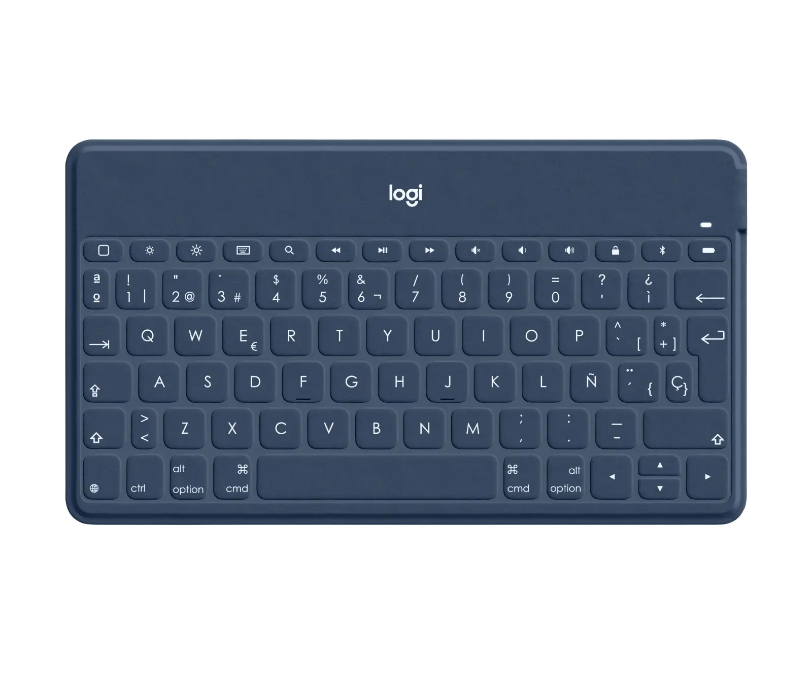 920-010044 teclado para móvil QWERTY Español Bluetooth Azul, Na..