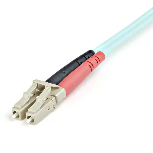 Cable de 1m de Fibra Óptica Multimodo OM3 LC a LC UPC - Full Duplex 50/125µm - para Redes de 100G - LOMMF/VCSEL - Pérdida Baja al Insertar <0.3dB - Cable LSZH - Imagen 2