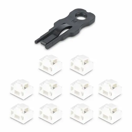 Candados Bloqueadores de Puerto RJ45 - Guardapolvos Reutilizables para Puertos RJ45 de Red Ethernet - Paquete de 10 con Llave de Bloqueo - Imagen 5
