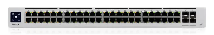 UniFi Pro 48-Port PoE Gestionado L2/L3 Gigabit Ethernet (10/100/1000) Energía sobre Ethernet (PoE) 1U Plata