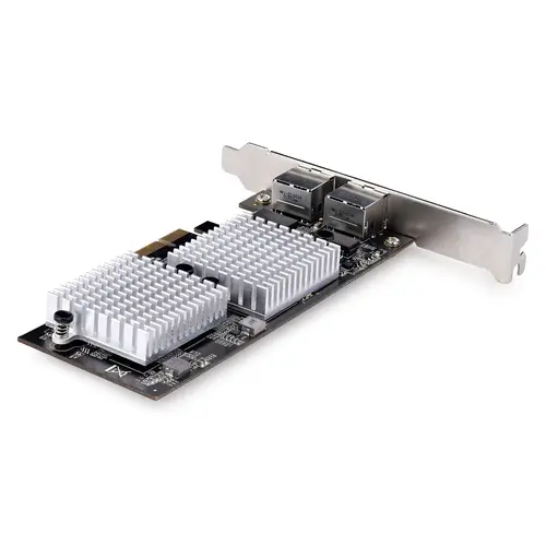 Tarjeta PCI Express Adaptadora de Red Ethernet de 2 Puertos RJ45 - Tarjeta de Red para Servidores o PCs - con Soporte para Tramas Jumbo - Tarjeta LAN - 10GBASE-T - NBASE-T - Imagen 2