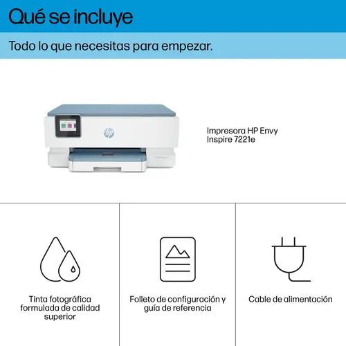 ENVY Inspire 7221e Inalámbrico All-in-One Color Impresora, Instant Ink  Impresión de fotografías - Imagen 6