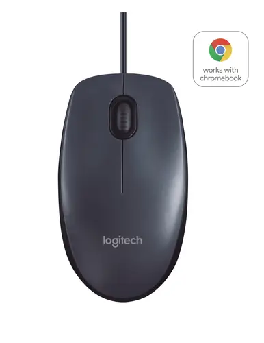B100 ratón Oficina Ambidextro USB tipo A Óptico 800 DPI - Imagen 1