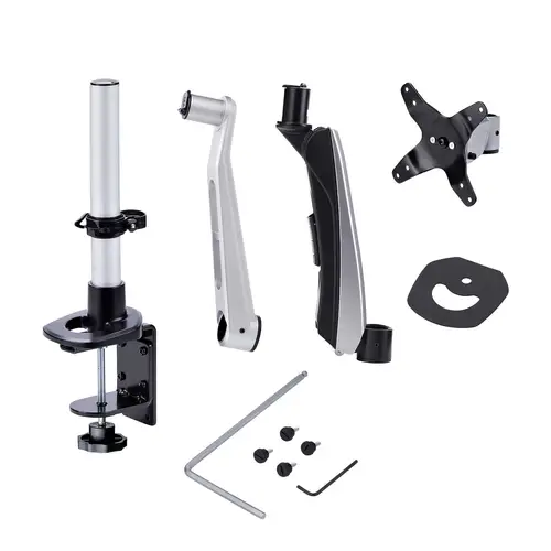 Soporte de Escritorio para Monitor VESA 75x75/100x100 de 27 Pulgadas 16:9 / 30 Pulgadas 21:9 Ultrawide - Grommet o Abrazadera en C - Ajuste sin Herramientas - Brazo Asistido por Resorte - Imagen 13