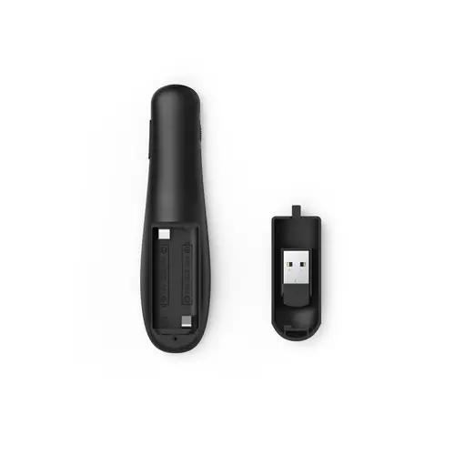 Puntero inalámbrico "X Pointer", puntero láser de color rojo, con control de volumen, alcance de 12 metros, receptor USB, color negro. - Imagen 5