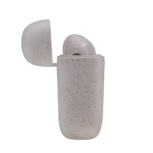 MHI-ECO, Auriculares Inalámbricos TWS Ecológicos, Bluetooth 5.1, Micrófono, Material Orgánico Wheat Straw - Imagen 4