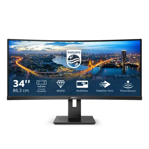 B Line 345B1C/00 pantalla para PC 86,4 cm (34") 3440 x 1440 Pixeles Quad HD LCD Negro - Imagen 1