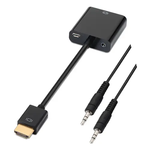 A122-0126 adaptador de cable de vídeo 0,1 m Negro - Imagen 2